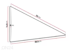 Kangasverhoiltu Seinäpaneeli 16,5x33 Cm