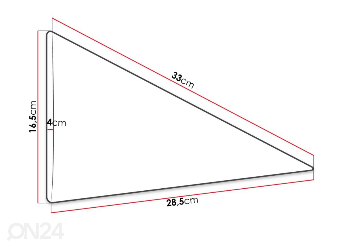 Kangasverhoiltu Seinäpaneeli 16,5x33 Cm