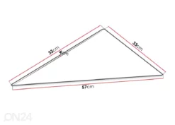 Kangasverhoiltu Seinäpaneeli 17x33 Cm
