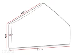 Kangasverhoiltu Seinäpaneeli 18x31 Cm