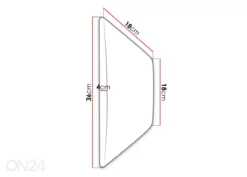 Kangasverhoiltu Seinäpaneeli 18x36 Cm