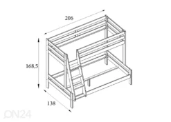Kerrossänky Robin 90/120x200 Cm Vuodevaatelaatikoilla