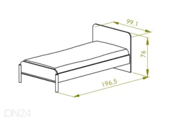 Lasten Sänky Lucia 90x190 Cm