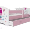 Lastensänky 80x180 Cm, Vaaleanpunainen/nr 48
