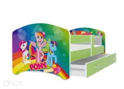 Lastensänky 80x180 Cm, Vihreä/nro 41