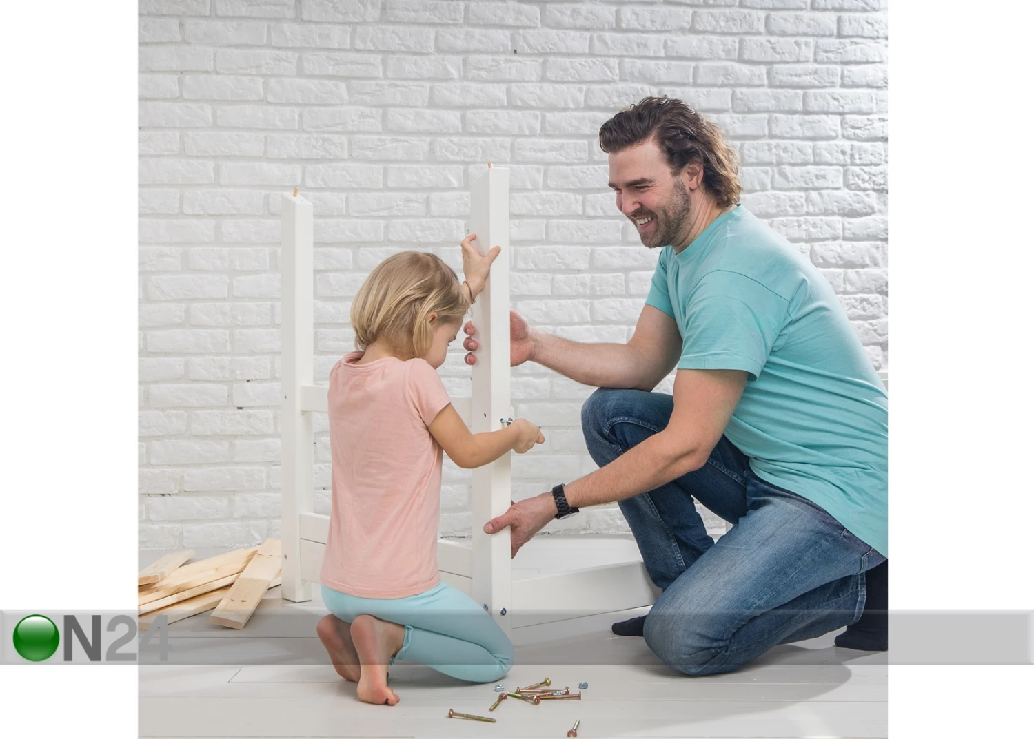 Lastensänky Massiivipuuta 80x160 Cm - Image 3