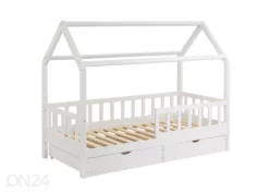 Massiivipuinen Lastensänky 90x200 Cm + Laatikot