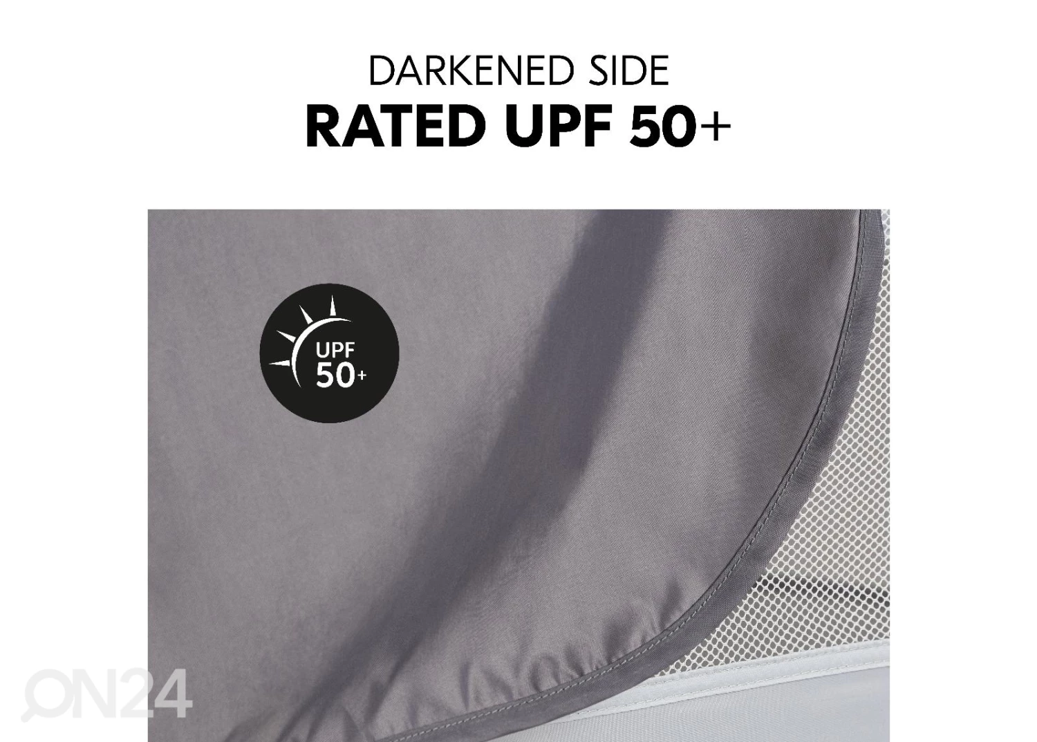 Matkasängyn Katos-hyönteisverkko Hauck Travel Bed Canopy Harmaa - Image 4