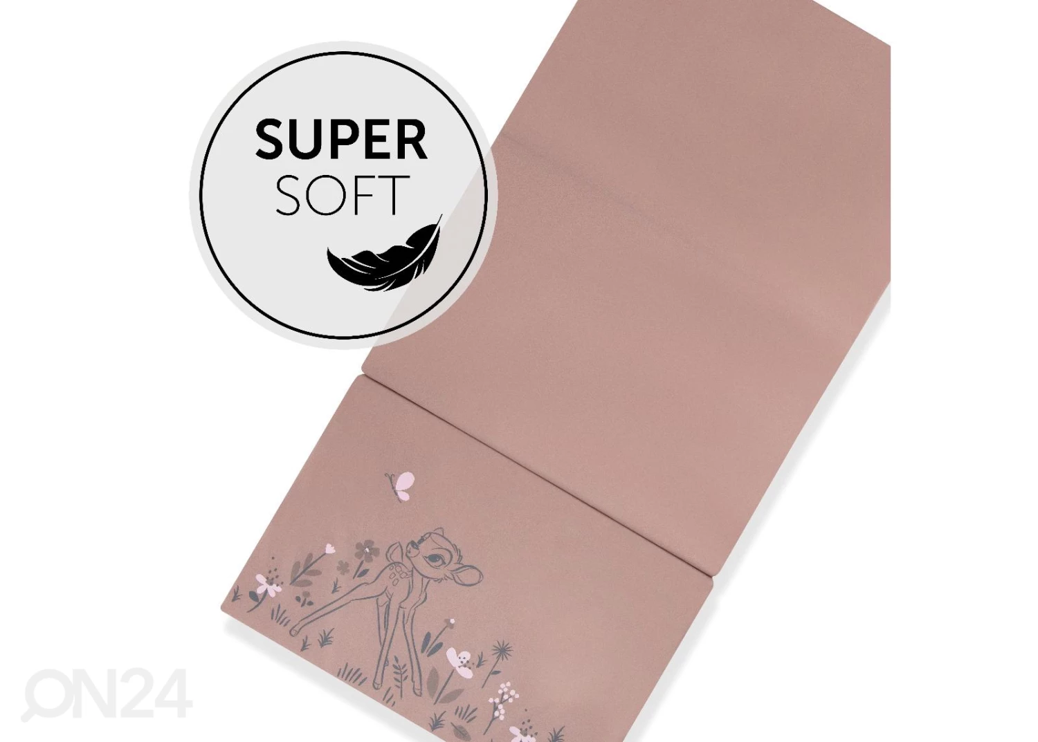 Matkasängyn Patja 60x120 Cm Hauck Sleeper Bambi Roosa - Image 4