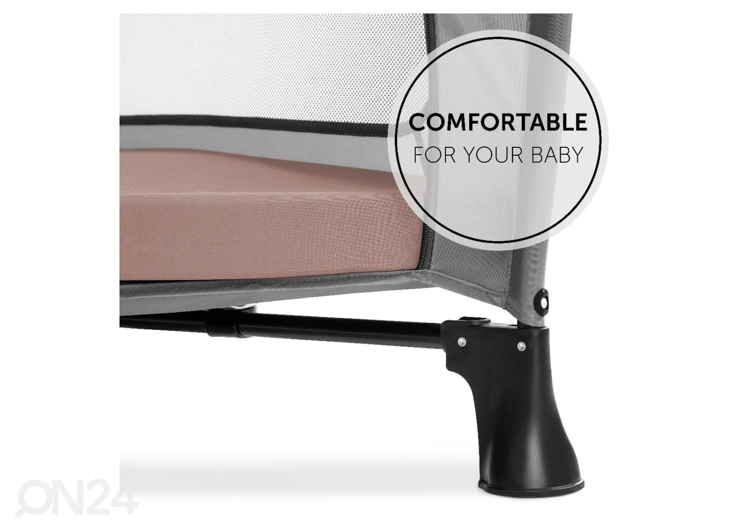 Matkasängyn Patja 60x120 Cm Hauck Sleeper Bambi Roosa - Image 6