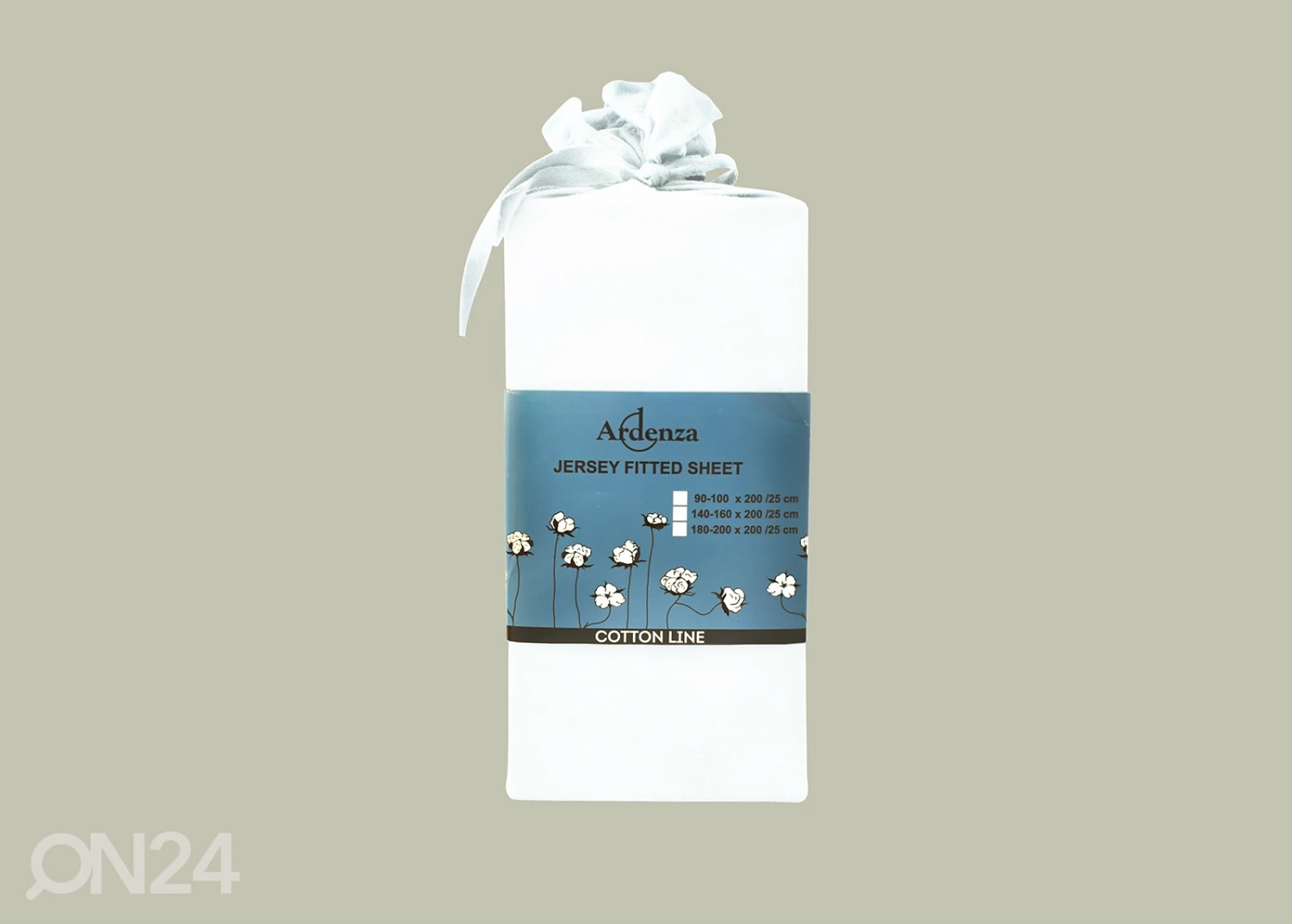 Muotoonommeltu Lakana Valkoinen