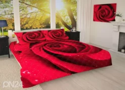 Päiväpeitto Punainen Ruusu 215x240 Cm