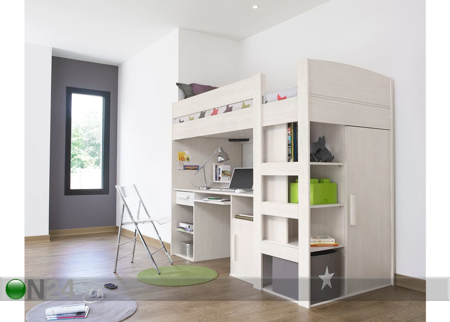 Parvisänky Työpöydällä Montana 90x200 Cm - Image 4