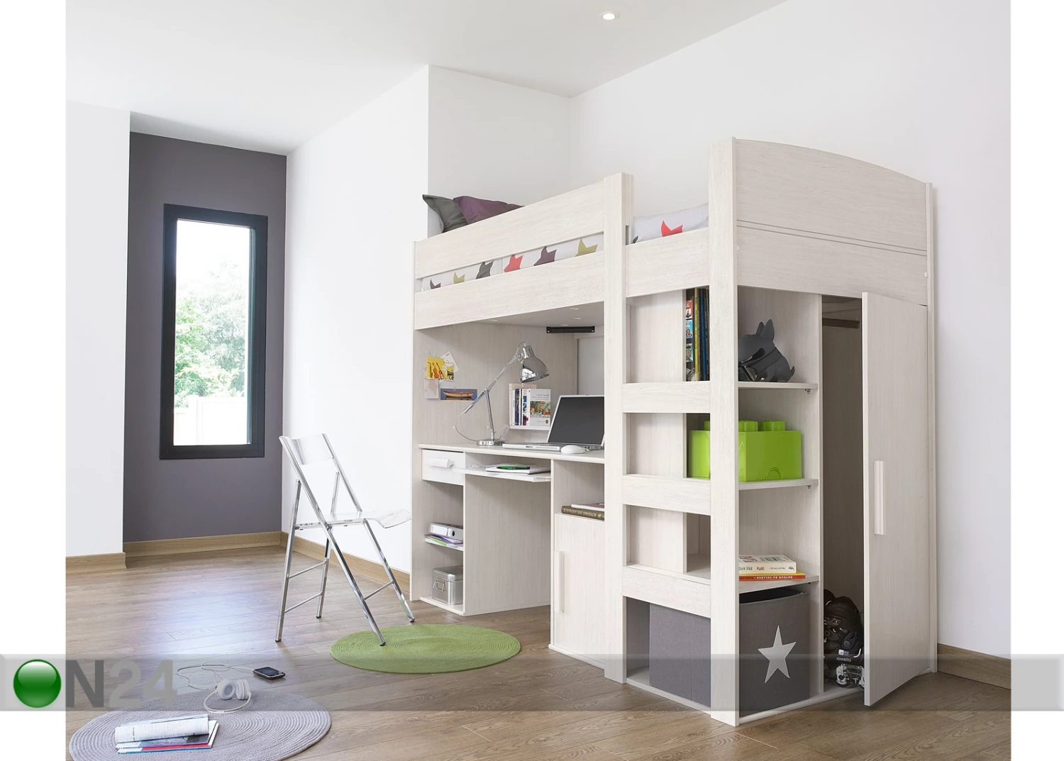 Parvisänky Työpöydällä Montana 90x200 Cm - Image 5