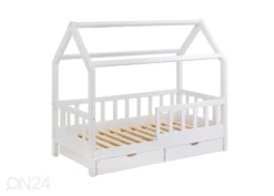 Puinen Lastensänky 80x160 Cm + Vuodevaatelaatikot