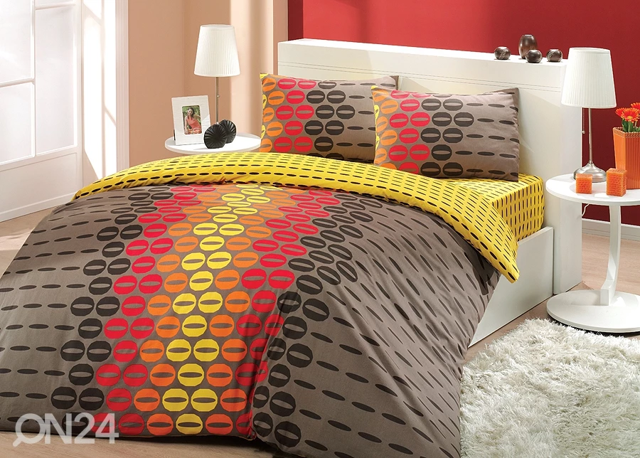 Pussilakanasetti BEYONCE KAHVE 200x220 Cm