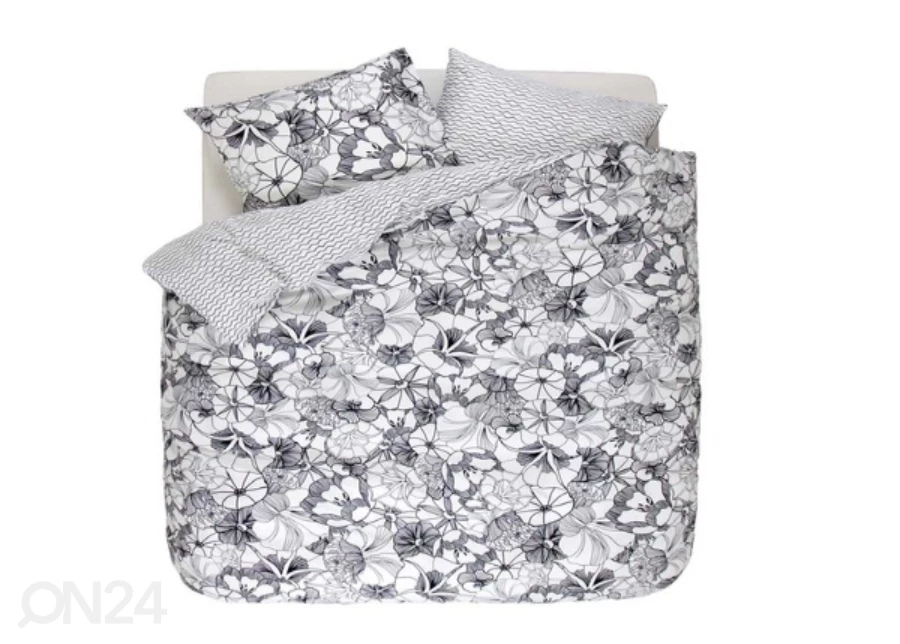 Pussilakanasetti Mayla Black White 200x220 Cm