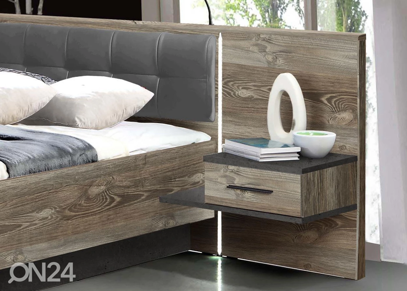 Sänky 180x200 Cm + 2 Yöpöytää - Image 3