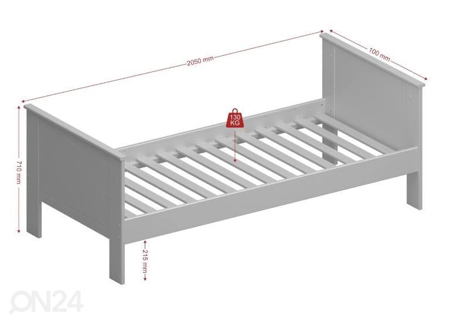 Sänky Alba 649 90x200 Cm - Image 6