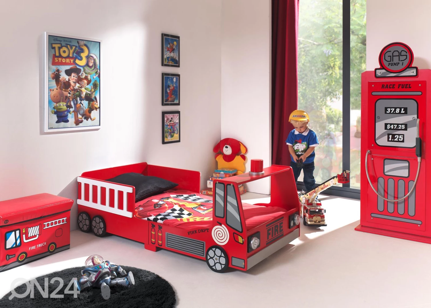 Sänky FIRE TRUCK 70x140 Cm - Image 2