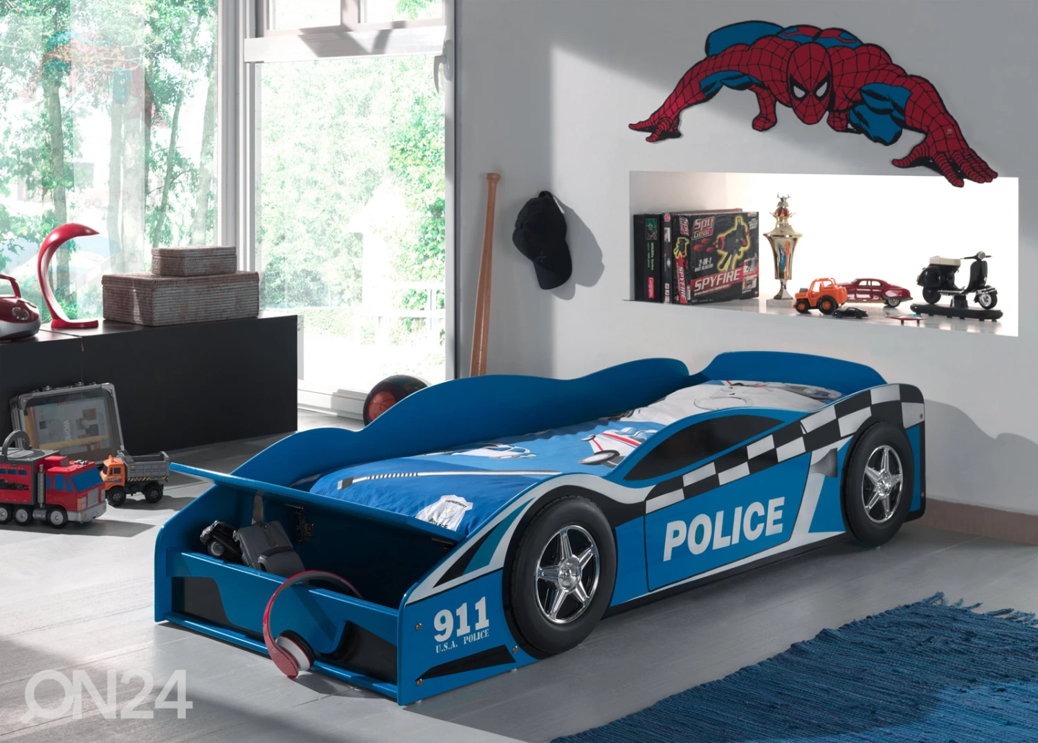 Sänky POLICE CAR 70x140 Cm - Image 2
