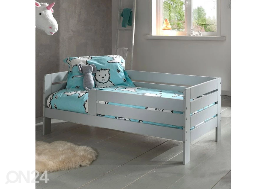 Sänky Toddler 70x140 Cm, Harmaa - Image 2