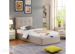 Sänky Vuodevaatelaatikolla Cairo 90x200 Cm, Harmaan Beige