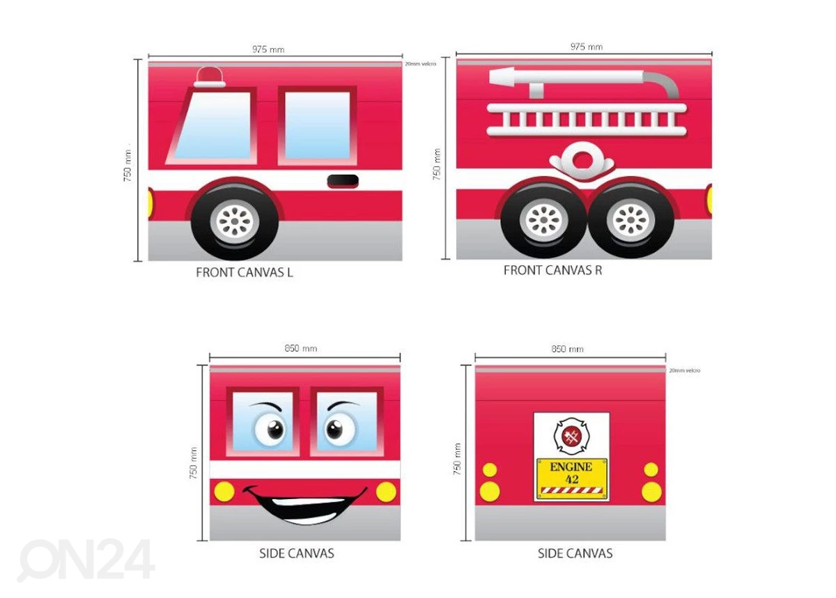 Sänkyverho Pino Fire Rescue 90x200 Cm - Image 3