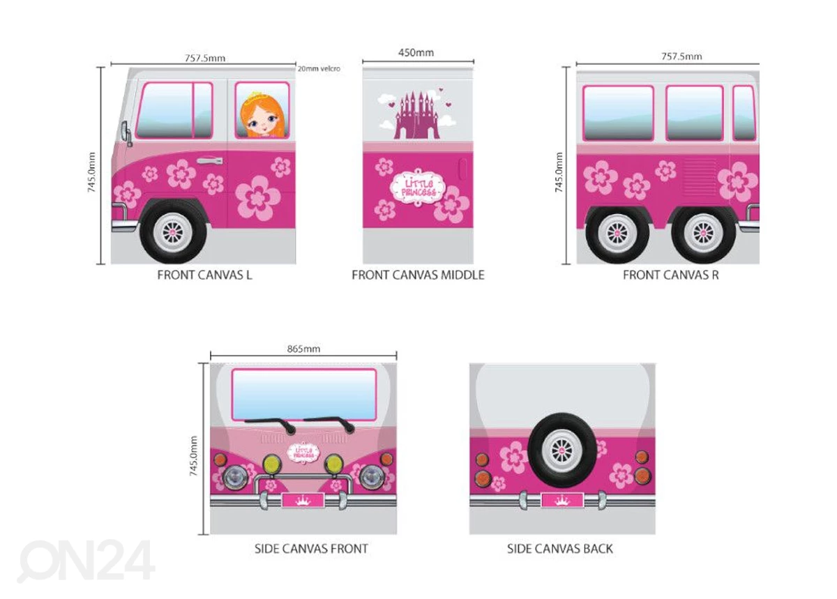 Sänkyverho Pino Little Princess 90x200 Cm - Image 3