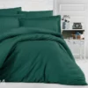 Satiini Pussilakanasetti Uni Green 200x220 Cm
