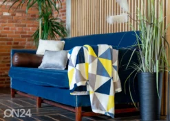 Torkkupeitto Pyramid 200x220, Keltainen-sininen