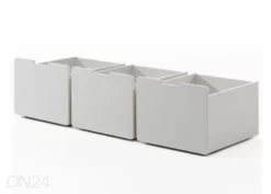 Vuodevaatelaatikot Pino 3 Kpl, Valkoinen