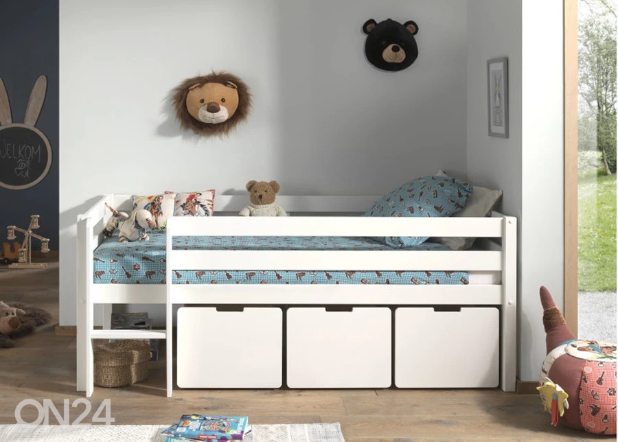 Vuodevaatelaatikot Pino 3 Kpl, Valkoinen - Image 2